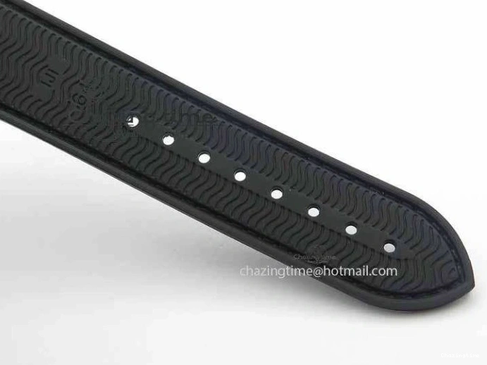 0319 Unisex Planet Ocean Master Chrono 45mm SS OM 1:1 Best Edition Black Dial On Black Rubber Strap A 8171